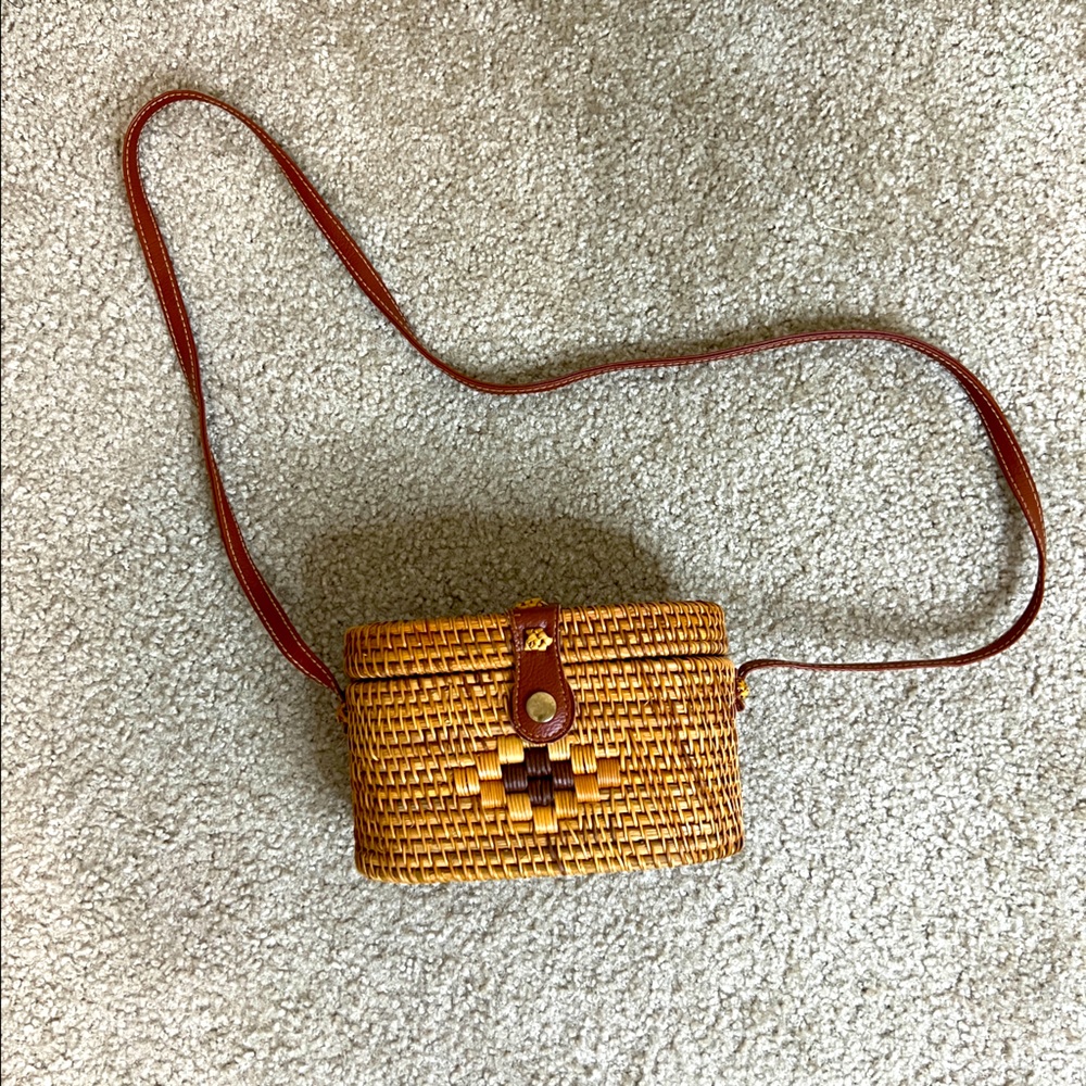 Crossbody Straw Bag Woven Bag